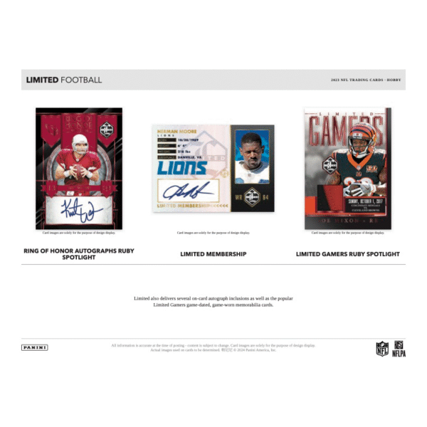 2023 Panini Limited Football Hobby Box - Image 4