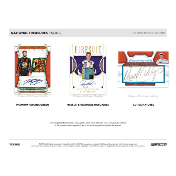 2023 Panini National Treasures Racing Hobby 4 Box Case - Image 3