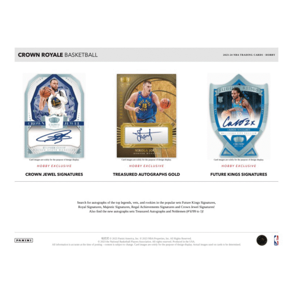 2023/24 Panini Crown Royale Basketball Hobby Box - Image 4