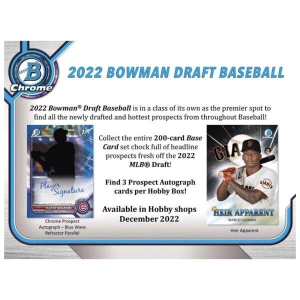 2022 Bowman Draft Baseball Super Jumbo Hobby Box - Image 5