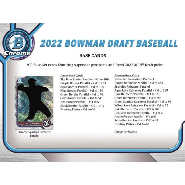 2022 Bowman Draft Baseball Super Jumbo Hobby Box - Image 2