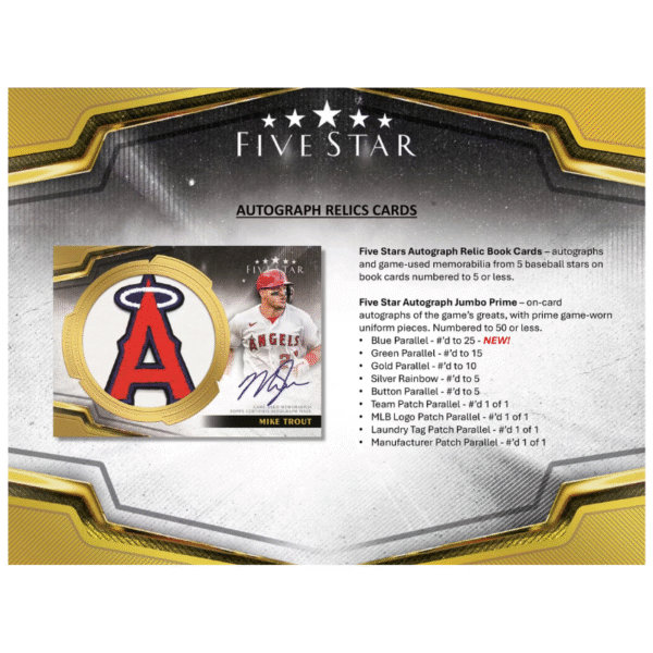 2024 Topps Five Star Baseball Hobby Box - Image 2