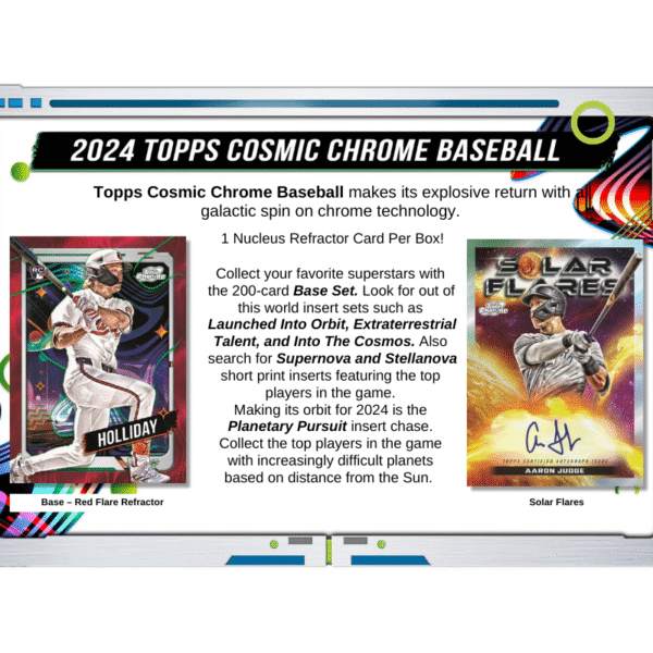 2024 Topps Cosmic Chrome Baseball Hobby Box - Image 2