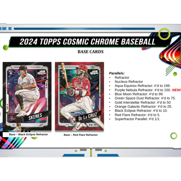 2024 Topps Cosmic Chrome Baseball Hobby Box - Image 3