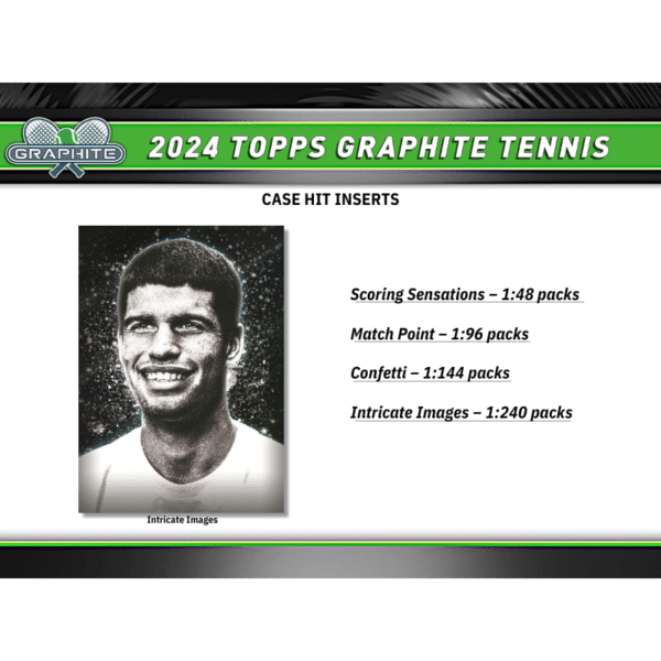 2024 Topps Graphite Tennis Hobby 12 Box Case - Image 5