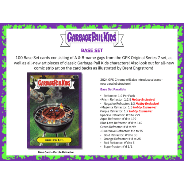 2024 Topps Garbage Pail Kids Chrome Hobby 12 Box Case - Image 2